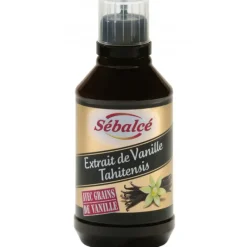 Arômes Alimentaires*SEBALCE Extrait de Vanille Tahitensis liquide avec grains 50cl Sébalcé