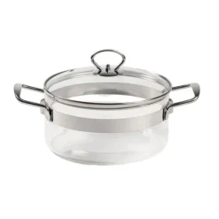 Faitout*MASTRAD Faitout en Verre avec Couvercle 20 x H 11 cm Belissam