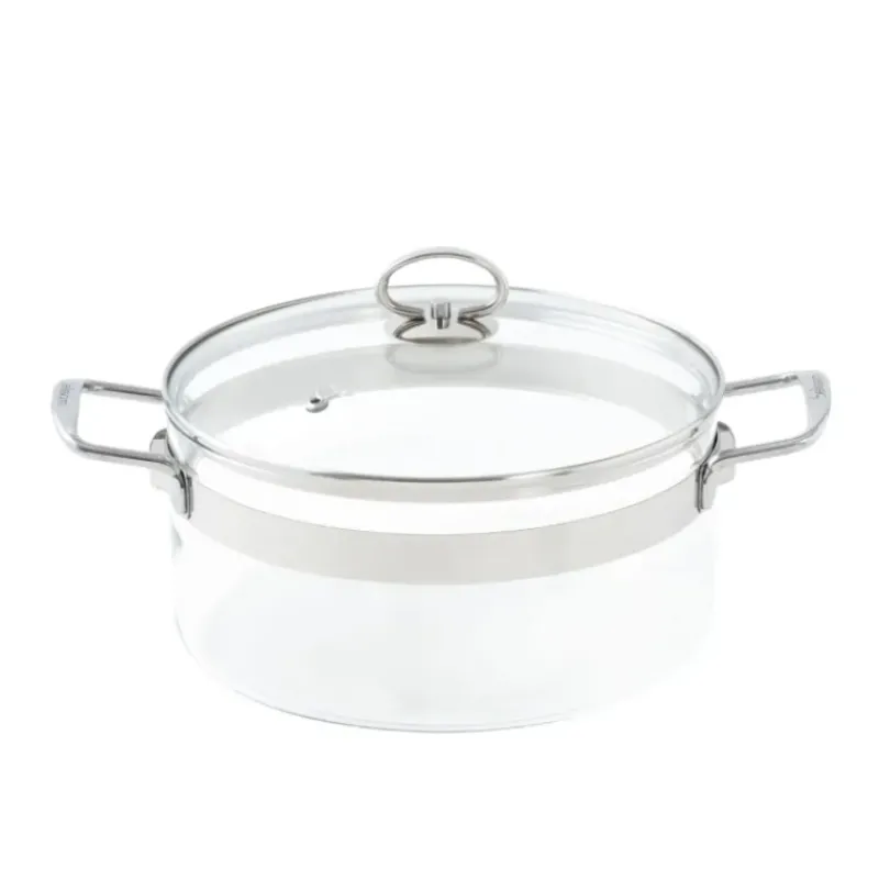 Faitout*MASTRAD Faitout en Verre avec Couvercle 24 x H 12 cm Belissam