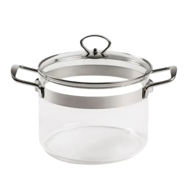 Faitout*MASTRAD Faitout en Verre avec Couvercle 20 x H 15 cm Belissam