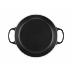 Faitout*LE CREUSET Faitout Noir Mat en Fonte avec Intérieur Noir 30 cm Signature