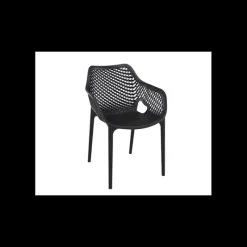 Mobilier Terrasse Restaurant*SIESTA Fauteuil de Jardin Air XL Noir