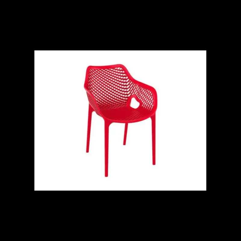 Mobilier Terrasse Restaurant*SIESTA Fauteuil de Jardin Air XL Rouge