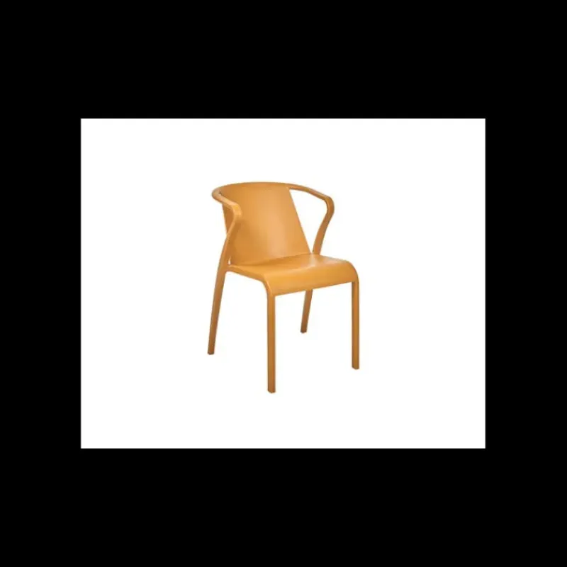 Mobilier Terrasse Restaurant*EZPELETA Fauteuil en Polypropylène Fado Moutarde