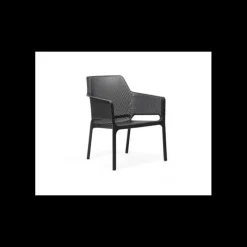 Mobilier Lounge|Salon De Jardin Professionnel*NARDI Fauteuil en Résine Anthracite Net Relax