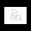 Mobilier Terrasse Restaurant*NARDI Fauteuil Relax en Résine Doga Blanc