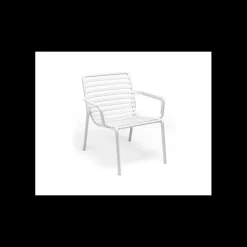 Mobilier Terrasse Restaurant*NARDI Fauteuil Relax en Résine Doga Blanc
