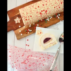 Décoration Comestible*SCRAPCOOKING Feuilles de Transfert Chocolat Noël (x2)