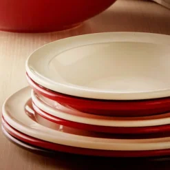 Vaisselle*EMILE HENRY FIN DE SERIE Assiette à Dessert en Céramique Ø 21 cm Grand Cru