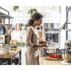 Casseroles*KITCHENAID FIN DE SERIE Casserole Émaillée 20cm Crème