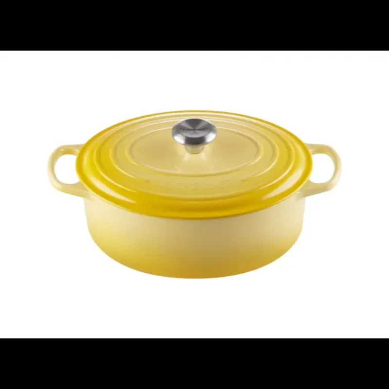 Cocotte En Fonte*LE CREUSET FIN DE SERIE Cocotte en fonte Ovale 31 cm Soleil Signature
