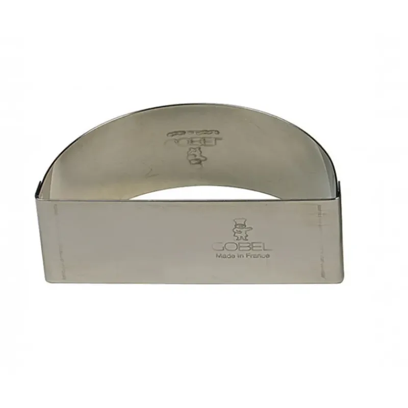 Cercle À Patisserie*GOBEL FIN DE SERIE Emporte Pièce Inox Demi-Cercle 6 x 3 cm x H 3 cm