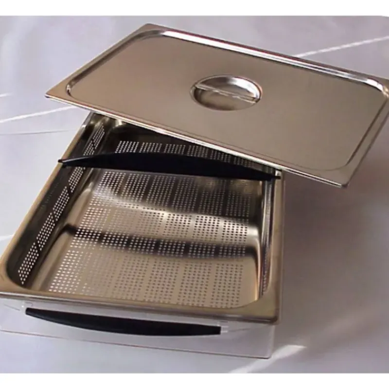 Accessoires Cuisson Vapeur*DEJELIN FIN DE SERIE Jonction + Couvercle + Bac Perforé GN 1/1