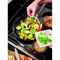 Poêles*DE BUYER FIN DE SERIE Poêle à Légumes Perforée Tôle Bleue Ø 28 cm Outdoor