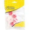 Décoration Comestible*FLORENSUC Fleurs de Jonquille rose x5 - en Azyme
