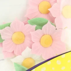 Décoration Comestible*FLORENSUC Fleurs de Narcisses roses et blanches x12 - en Azyme