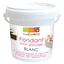 Nappages Et Glaçages*SCRAPCOOKING Fondant pour Glaçage Blanc 500g