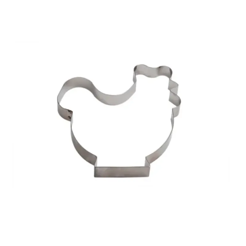 Cercle À Patisserie*GOBEL Forme grand sablé Poule inox Moule - Découpoir