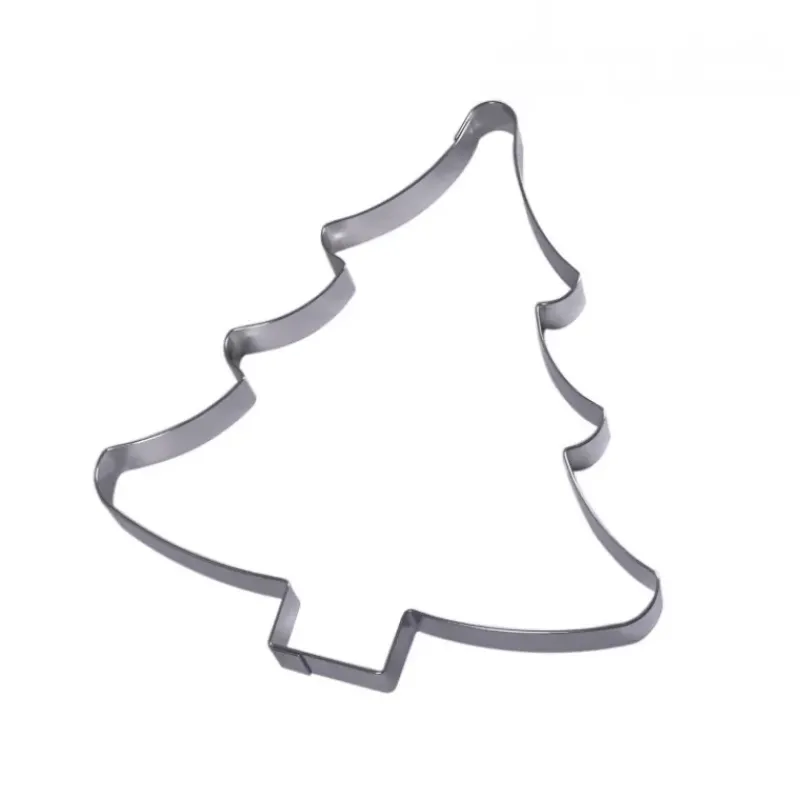 Cercle À Patisserie*GOBEL Forme grand sablé Sapin inox Moule - Découpoir