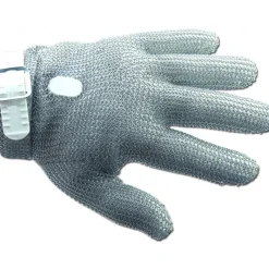 Gant Anti Coupure*ARCOS Gant de Protection en Cotte de Maille S Blanc