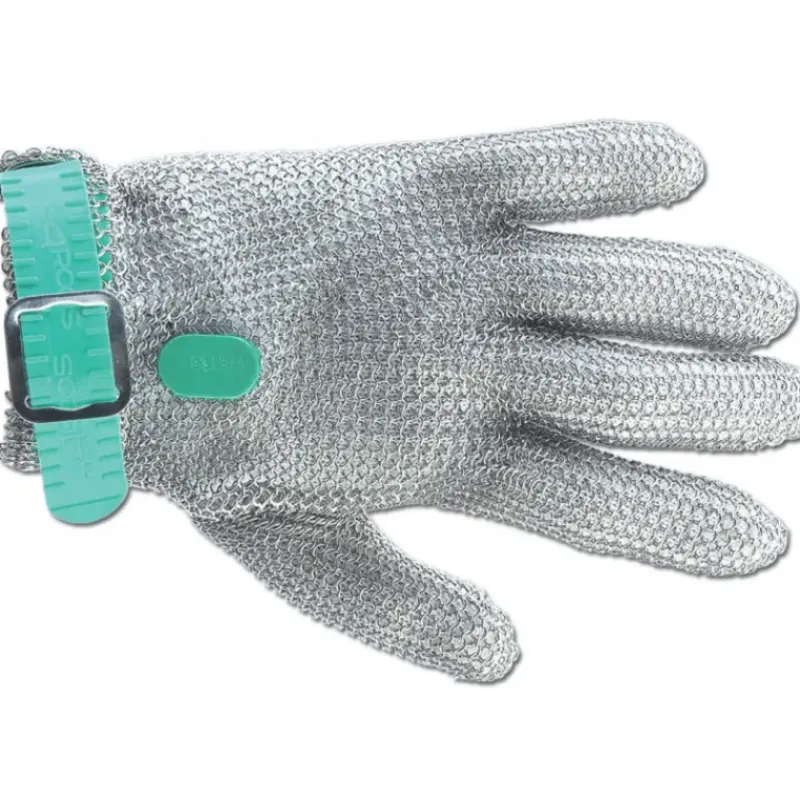 Gant Anti Coupure*ARCOS Gant de Protection en Cotte de Maille XS Vert