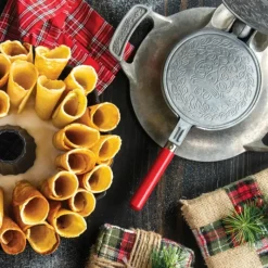 Gaufrier*NORDIC WARE Gaufrier Norvégien Krumkake Fonte d'Aluminium Ø13 cm