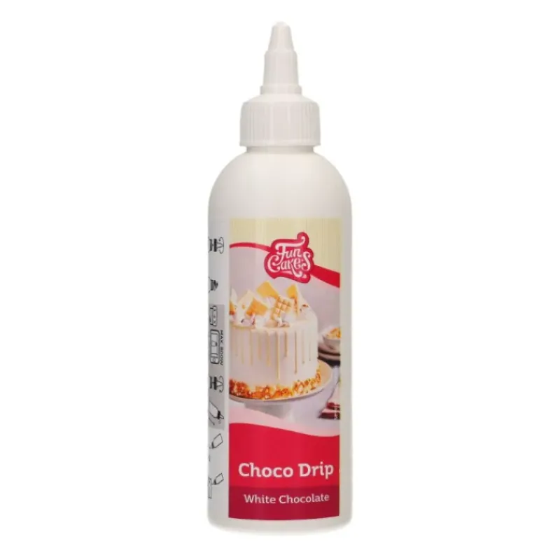 Nappages Et Glaçages*FUNCAKES Glaçage Choco Drip Blanc 180 g Fncakes
