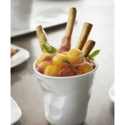 Vaisselle*REVOL Gobelet Froissé Blanc 33cl