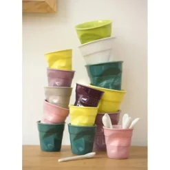 Vaisselle*REVOL Gobelet Froissé Blanc 5cl