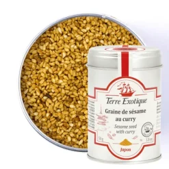 Épicerie Japonaise|Marinade, Mélange Epices*TERRE EXOTIQUE Graines de Sésame au Curry 50 g