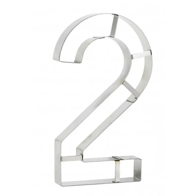 Cercle À Patisserie|Emporte Pièce - Découpoir Pâtisserie*MALLARD FERRIERE Grand Emporte Pièce Inox Chiffre 2 32x18 cm