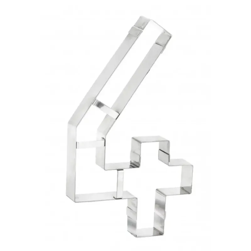 Cercle À Patisserie|Emporte Pièce - Découpoir Pâtisserie*MALLARD FERRIERE Grand Emporte Pièce Inox Chiffre 4 32x18 cm