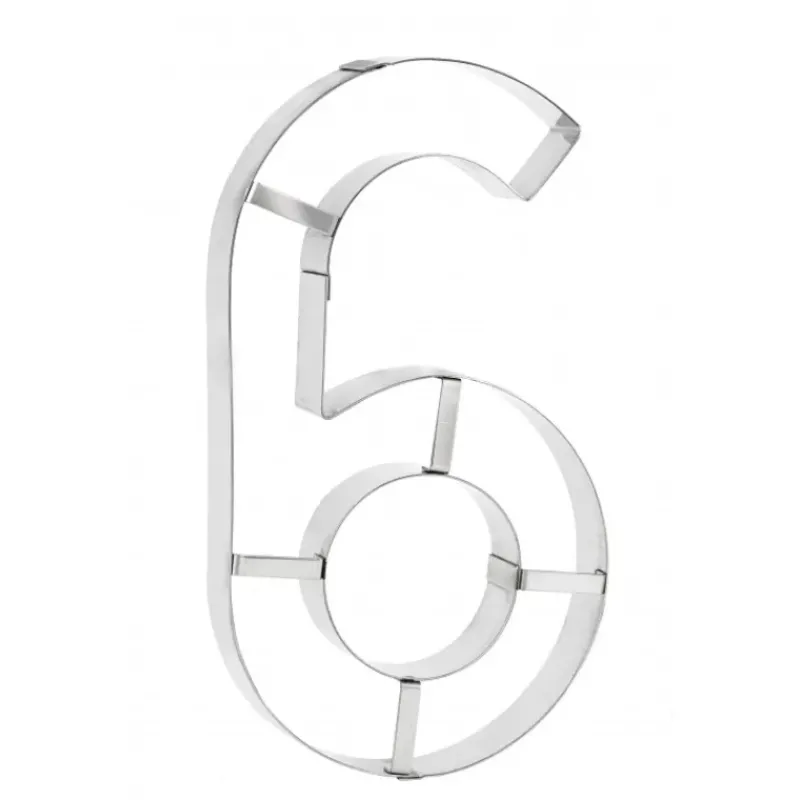 Cercle À Patisserie|Emporte Pièce - Découpoir Pâtisserie*MALLARD FERRIERE Grand Emporte Pièce Inox Chiffre 6 ou 9 32x18 cm (x1)