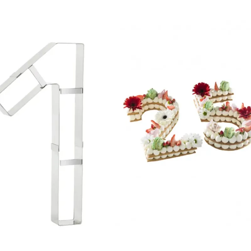 Cercle À Patisserie|Emporte Pièce - Découpoir Pâtisserie*MALLARD FERRIERE Grand Emporte Pièce Inox Chiffre 1 32x16 cm