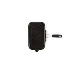Grills*LE CREUSET Gril en Fonte rectangulaire 36 x 20 cm avec Manche repliable