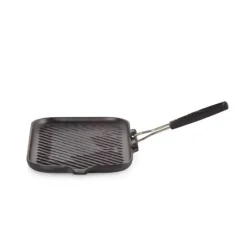 Grills*LE CREUSET Gril en Fonte rectangulaire 36 x 20 cm avec Manche repliable