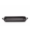 Plat De Cuisson|Grills*LE CREUSET Gril en Fonte Rectangulaire 32 cm Noir Mat