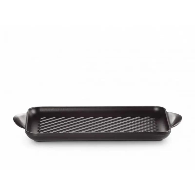 Plat De Cuisson|Grills*LE CREUSET Gril en Fonte Rectangulaire 32 cm Noir Mat