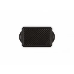 Plat De Cuisson|Grills*LE CREUSET Gril en Fonte Rectangulaire 32 cm Noir Mat