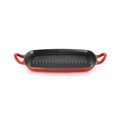 Plat De Cuisson|Grills*LE CREUSET Gril en Fonte Rectangulaire 30 cm Cerise
