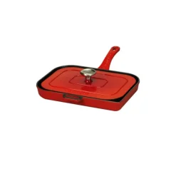Grills*CHASSEUR Gril Panini en Fonte 36 x 25 cm Rubis