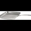 Grills|Poêles*CRISTEL Grill Carré Castel'Pro 30 cm Poignée Fixe Inox