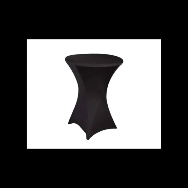 Mobilier Restaurant*LYROSE Housse pour Mange-Debout Noire Congrès