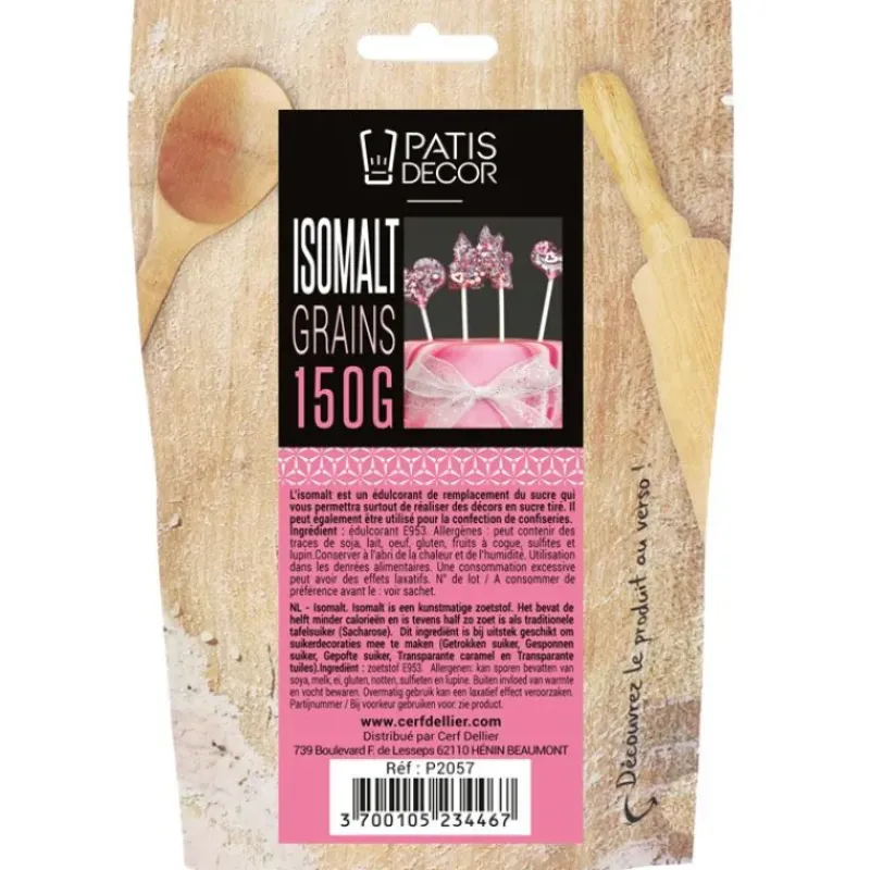 Additifs Alimentaires|Sucre*PATISDECOR Isomalt 150 g Patisdécor