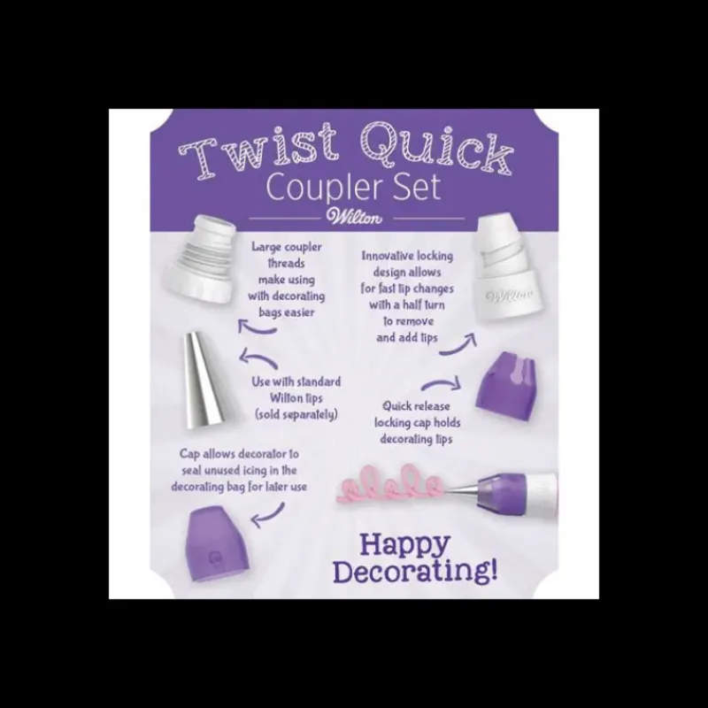Douilles Pâtisserie*WILTON Kit Adaptateur pour Douilles Twist Quick
