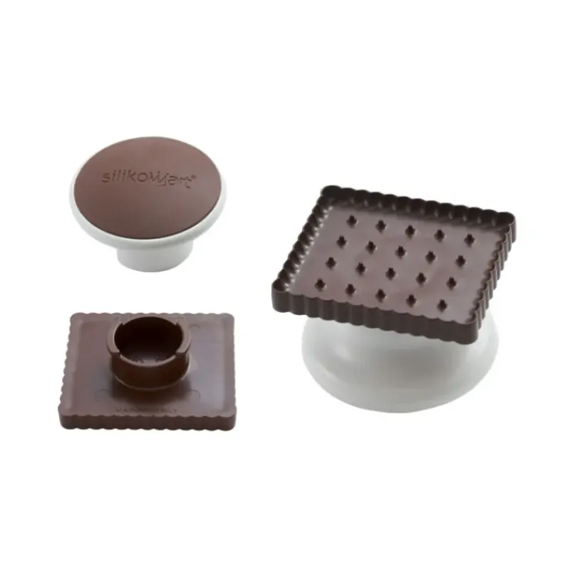 Moules À Chocolat|Emporte Pièce - Découpoir Pâtisserie*SILIKOMART Kit Biscuit Chocolat Rectangulaire Noël 4,7 x 5,7 cm (x6)