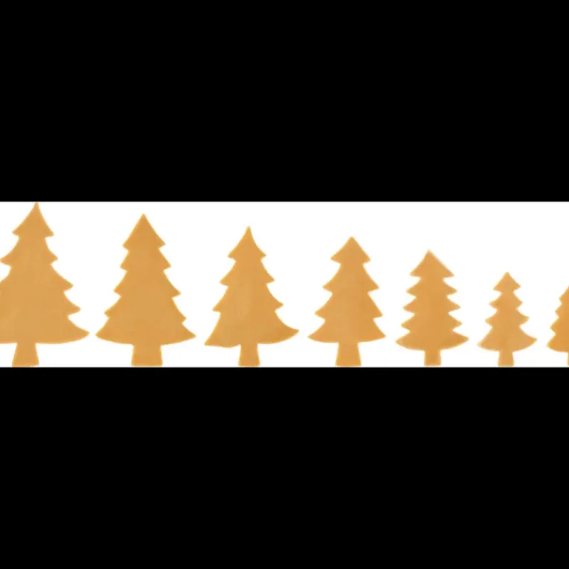 Décoration Comestible*FLORENSUC Kit Décor Sapin en Chocolat Caramel 7 tailles (x126)