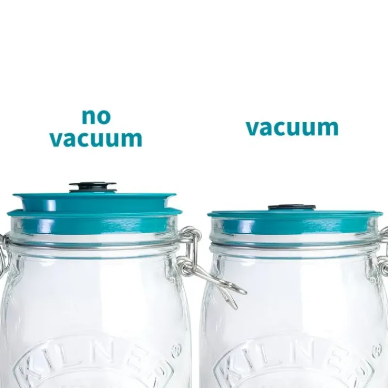 Machine Sous Vide|Conservation*AIRTENDER Kit de Mise Sous-Vide 3 Bocaux Kilner 1,5 L avec Couvercles et Pompe
