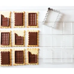 Moules À Chocolat|Emporte Pièce - Découpoir Pâtisserie*SCRAPCOOKING Kit Emporte-Pièce et Moule à Chocolat Biscuit School