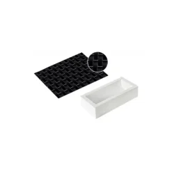 Moule Silicone*SILIKOMART Kit Moule à Bûche et Tapis Décor Tressé Professional